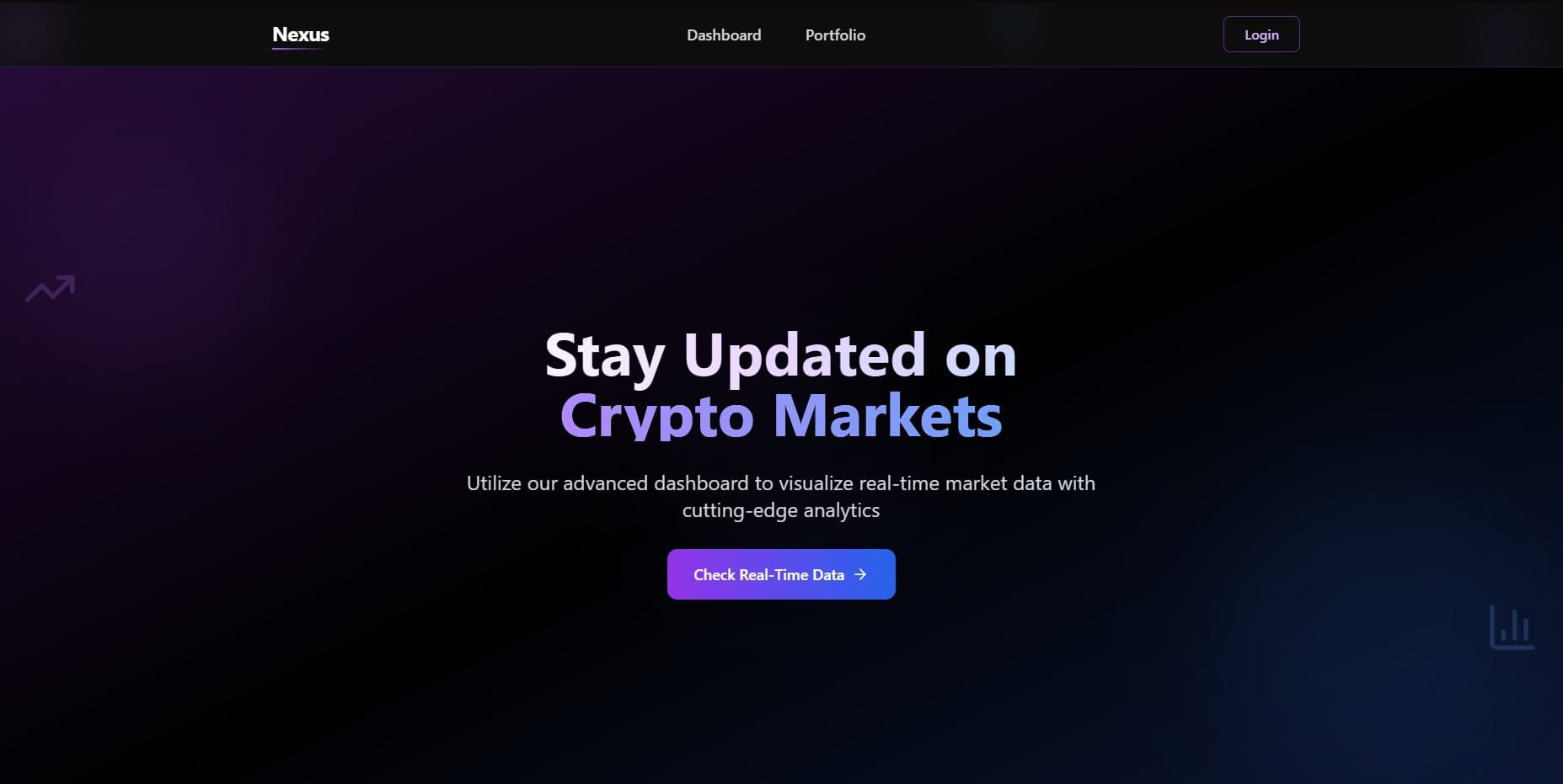 Home page of Nexus Dashboard